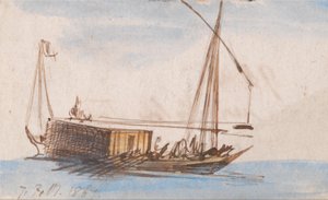 ナイル川のボート 作： Edward Lear